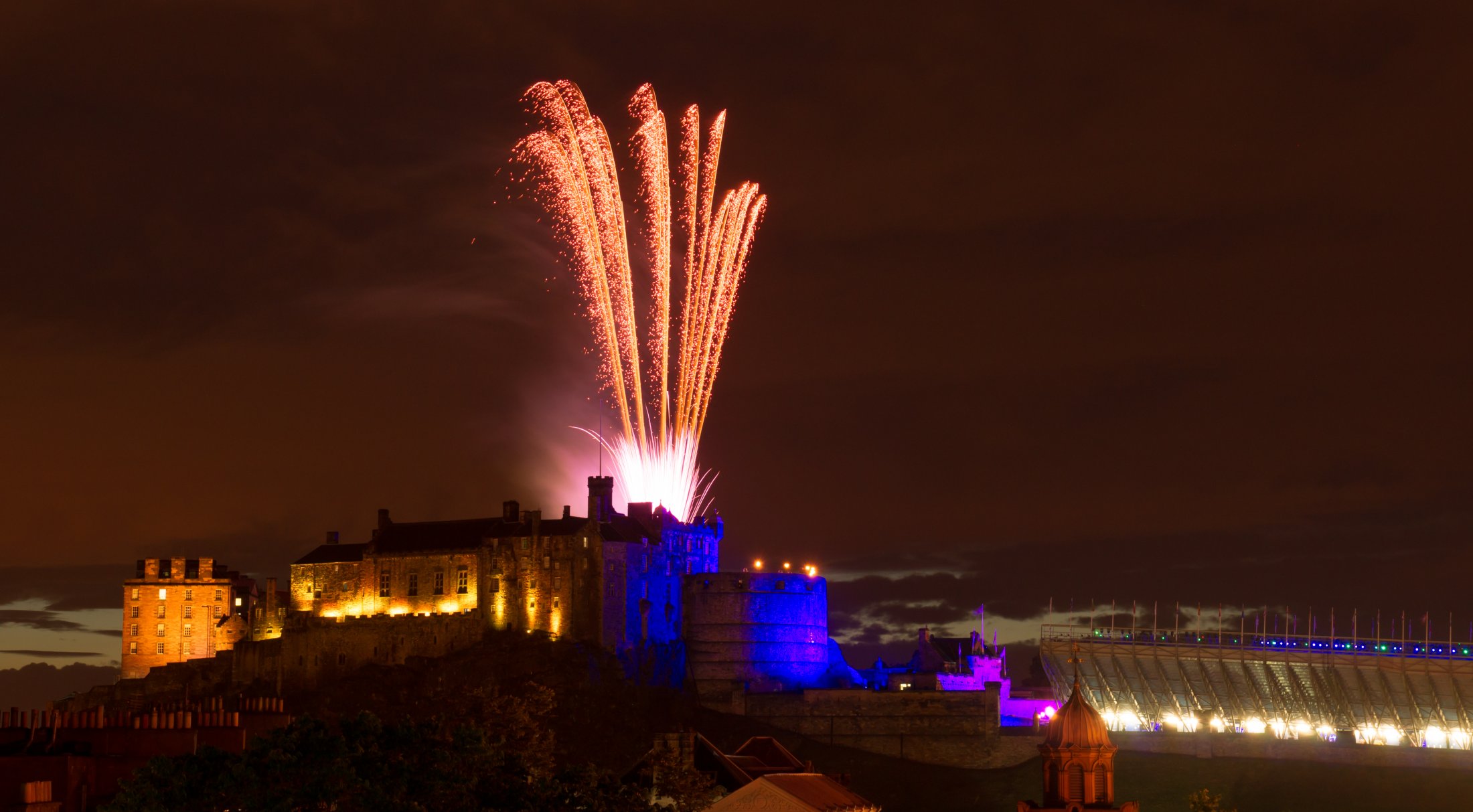 Edinburgh tattoo Fireworks