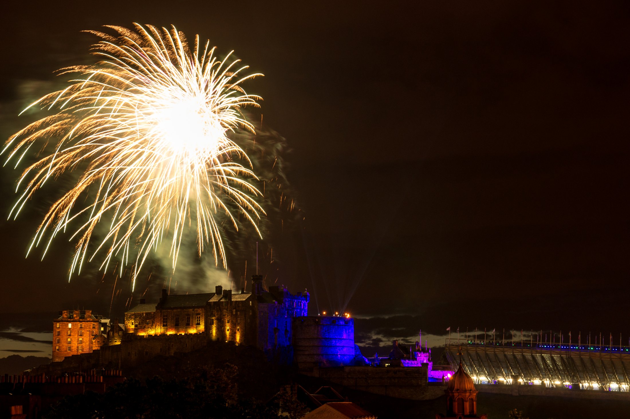 Edinburgh tattoo Fireworks