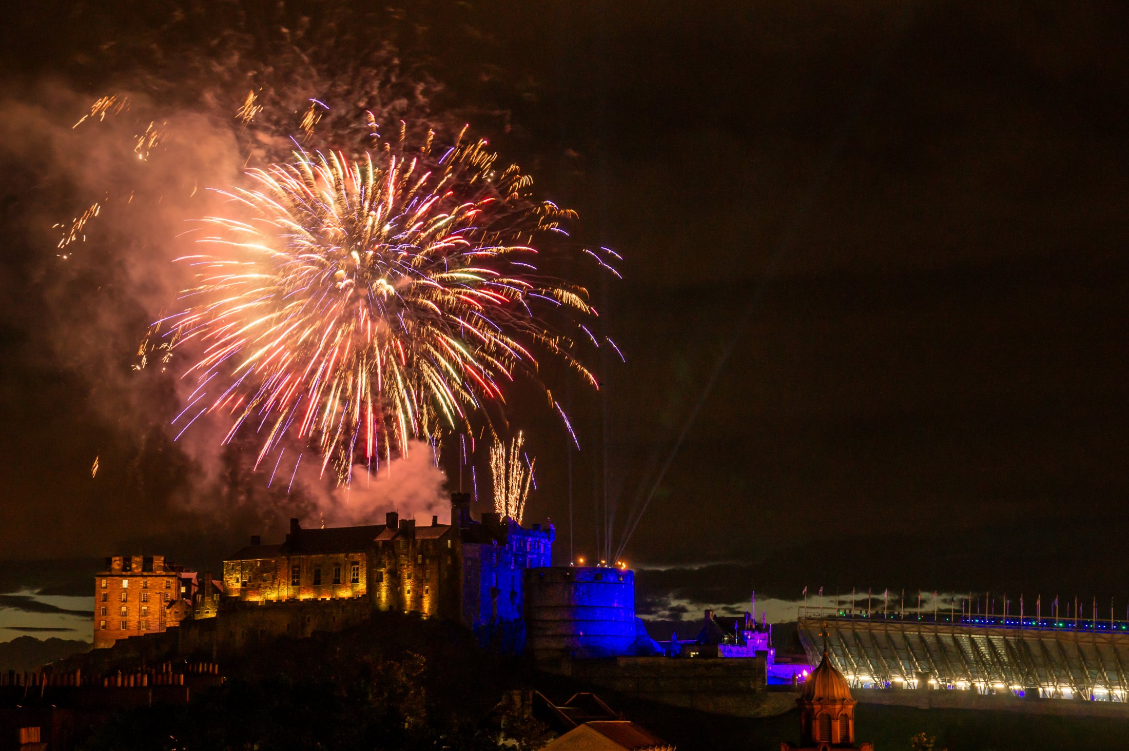 Edinburgh tattoo Fireworks