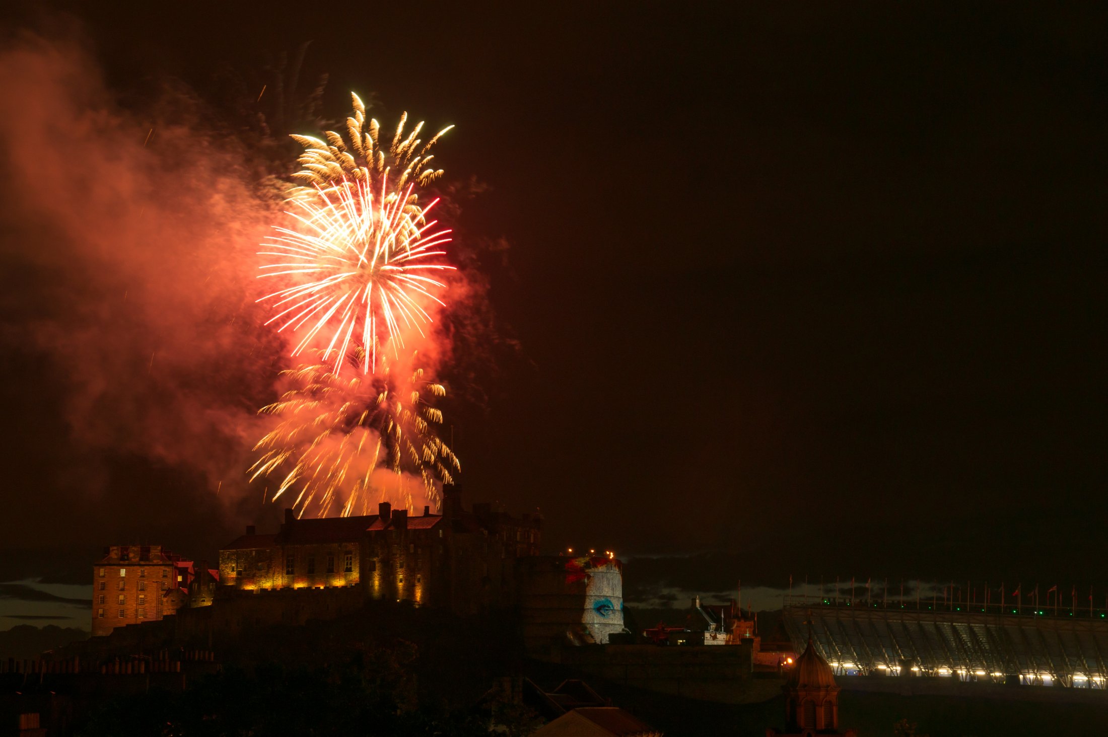 Edinburgh tattoo Fireworks