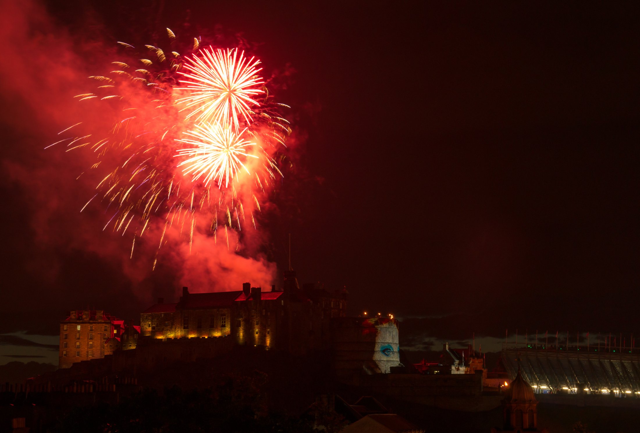 Edinburgh tattoo Fireworks