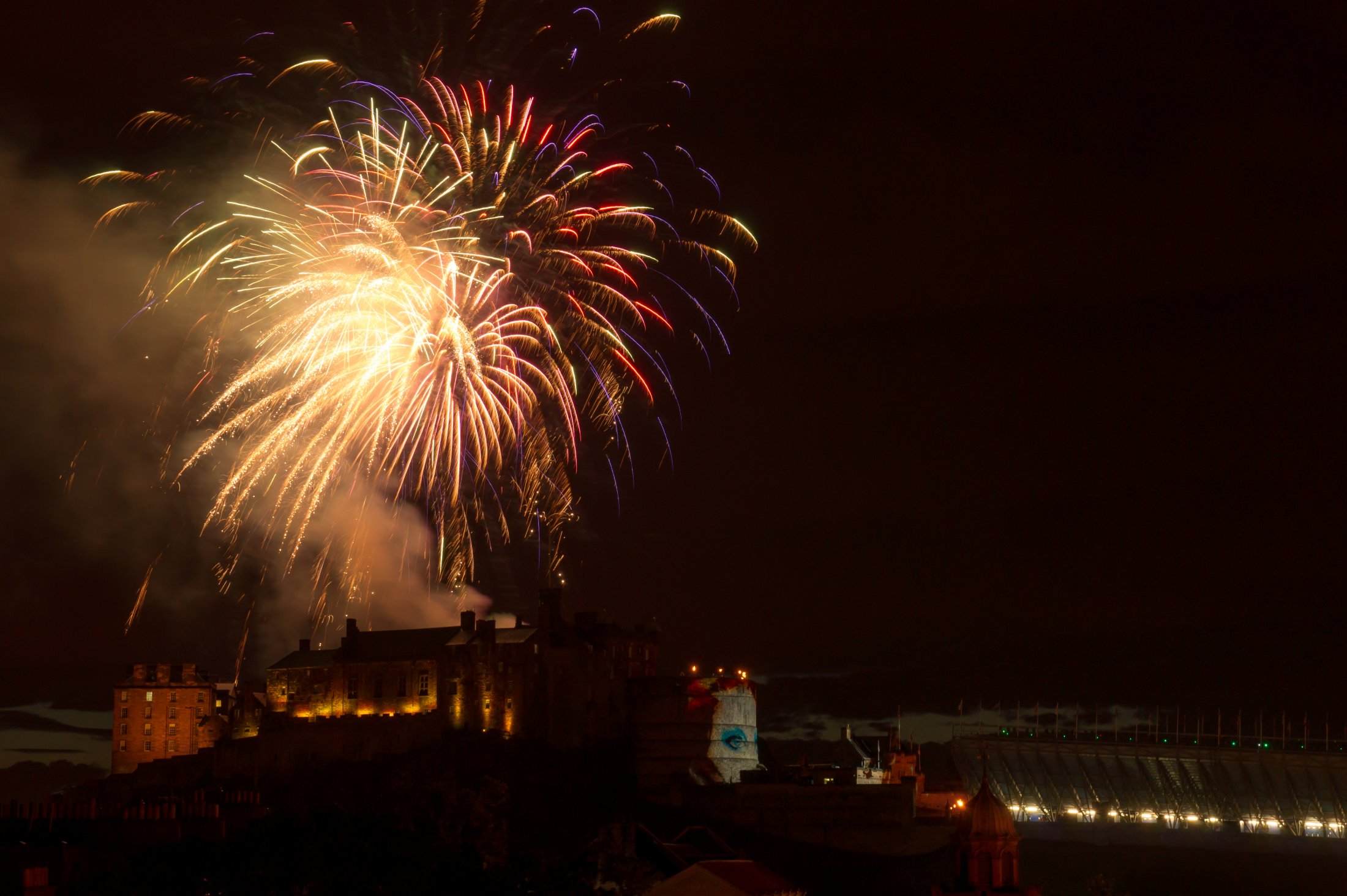 Edinburgh tattoo Fireworks