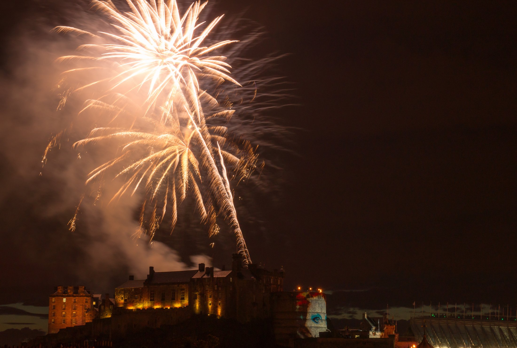Edinburgh tattoo Fireworks