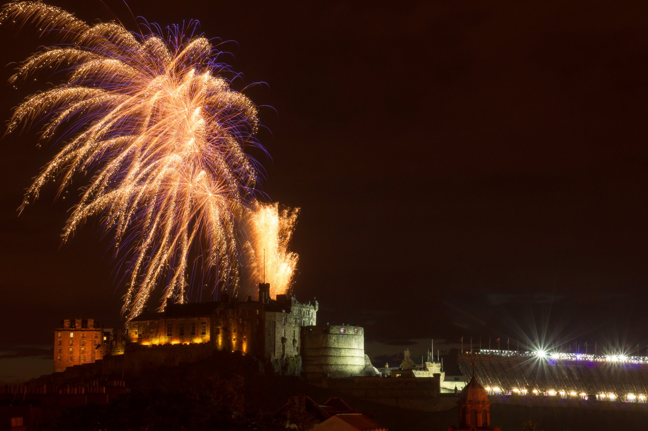 Edinburgh tattoo Fireworks